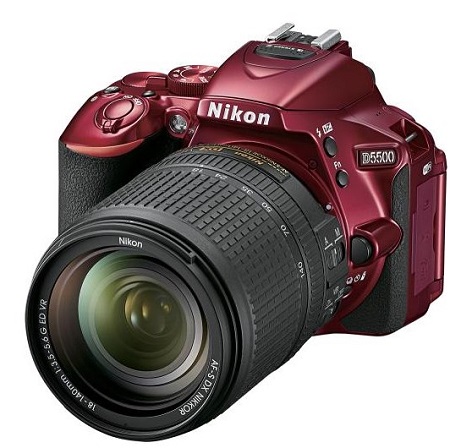 D5500 24.2 Megapixel, 3.2 Inch Vari-Angle TouchScreen Digital SLR Camera with AF-S 18-140mm VR Zoom Lens Kit - Red *FREE SHIPPING*