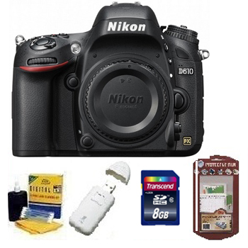 D610 Digital SLR Camera Kit + 8GB Memory Card+ Camera/Lens Cleaning Kit+ LCD Screen Protectors+ Memory Card Reader *FREE SHIPPING*