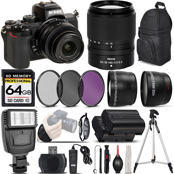 Z50 Digital Camera + 18-140mm VR Lens +3 PC Filter + 64GB Savings Bundle *FREE SHIPPING*