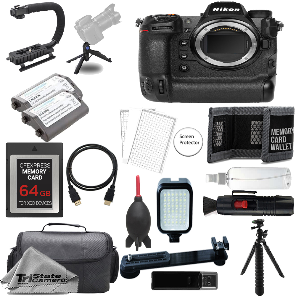Z9 Mirrorless Camera (Body) 64GB + Extra Battery+ LED Flash- ULTIMATE Kit *FREE SHIPPING*
