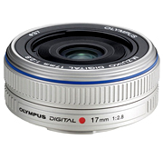 M 17mm F/2.8 Zuiko Digital Micro 4/3 Wide Angle Pancake Lens For PEN E-P1 & E-P2 Cameras (37mm) - Silver *FREE SHIPPING*