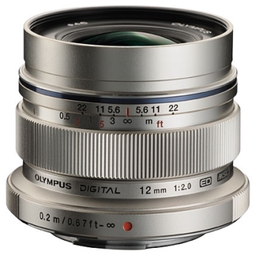 M.ZUIKO Digital ED 12mm F/2.0 MSC Lens - Silver *FREE SHIPPING*