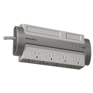 M8-EX 8 AC Outlet Surge Protector - Silver