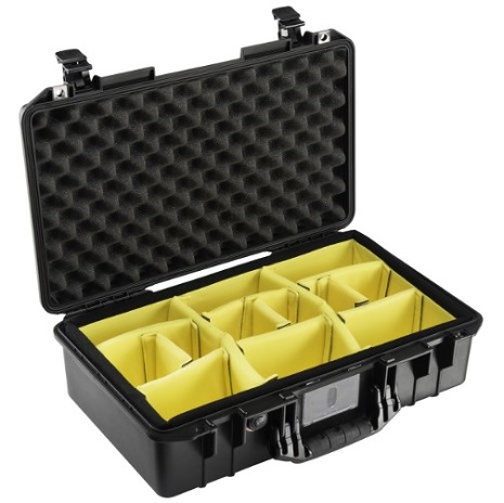 1605AIR with Padded Dividers Hard Case - Black *FREE SHIPPING*