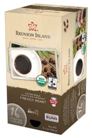 RI58551 Extra Bold Fair Trade & Organic French Roast Single Cup Coffee Pods, 16-Count *FREE SHIPPING*
