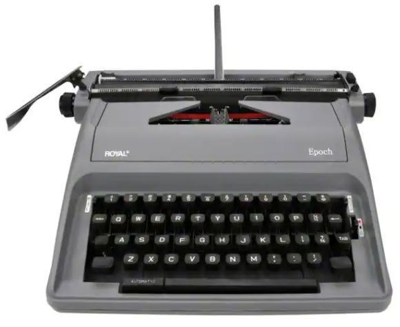 79103Y 11-Inch Classic Manual Typewriter - Grey *FREE SHIPPING*