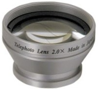52mm 2x Teephoto Lens Attachment For Digital Still & Video Cameras *FREE SHIPPING*