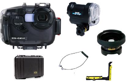 DX-GE5 12.2 MP, 4x Optical Zoom, 2.7 In. LCD Digital Camera With YS-02 Strobe And Underwater Housing Set - Islander Package  *FREE SHIPPING*