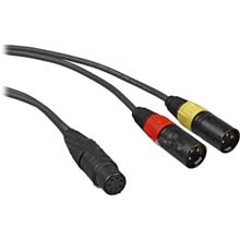 5 Pin Xlr To Dual 3 Pin Xlr Cable, 3.25 Ft For Mkh418s And Mke44-P