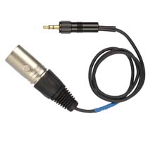 Xlr Unbalanced Line Output Cable For Ek 100 G2 With 1/8 In To Male Xlr Connectors.