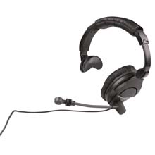 Single-Sided Circumaural Closed-Back Headset With Supercardioid Boom Microphone