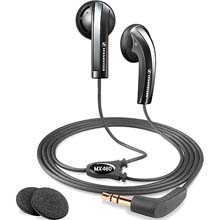 Stereo Earbud Headphones With Basswind System (Black)