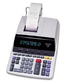 EL-2630PIII Deluxe Heavy Duty Color Printing Calculator with Clock and Calendar