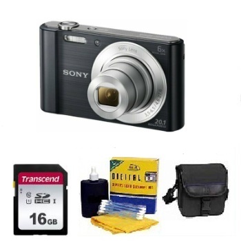 Cyber-shot DSC-W810 Digital Camera - with 16GB Memory Card, Lens Cleaning Kit & Camera Case Value Kit *FREE SHIPPING*