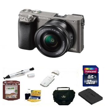 Alpha A6000 Digital SLR Camera Kit Deluxe Kit - Graphite *FREE SHIPPING*