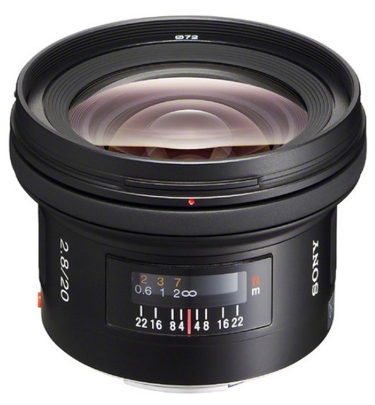 SAL 20/2.8 Super Wide Angle Lens For & Minolta Maxxum Digital SLR Cameras (72mm)  *FREE SHIPPING*