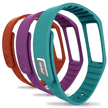 Fusion Wristband, Orange/Light Blue/Purple, One Size