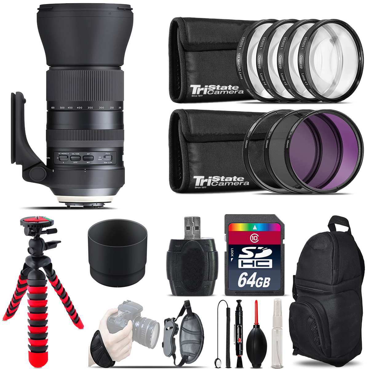 Tamron 150-600mm G2 for Canon + Macro Filter Kit & More - 64GB Accessory Kit *FREE SHIPPING*