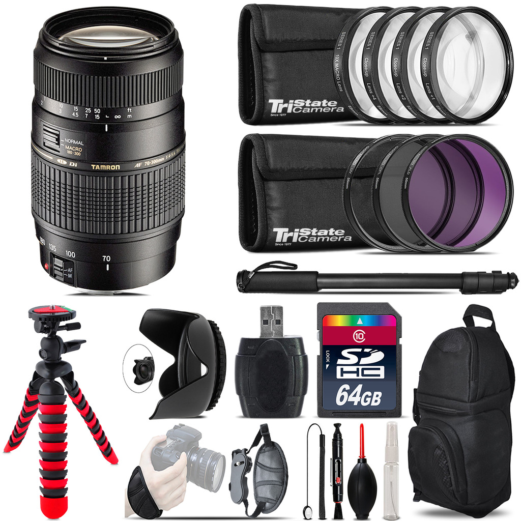 70-300mm Lens for Nikon + Macro Filter Kit & More - 64GB Accessory Kit *FREE SHIPPING*