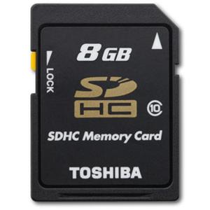 8GB SDHC CLASS 10 SD MEMORY CARD - BLACK *FREE SHIPPING*