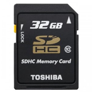 32GB SDHC CLASS 10 SD MEMORY CARD - BLACK *FREE SHIPPING*