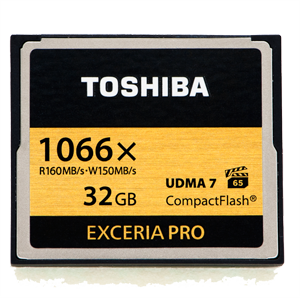 32GB COMPACT FLASH EXCERIA PRO MEMORY CARD (READ 160 MB/S READ / WRITE 150MB/S) *FREE SHIPPING*