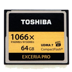 64GB COMPACT FLASH EXCERIA PRO MEMORY CARD (READ 160 MB/S & WRITE 150MB/S)) *FREE SHIPPING*