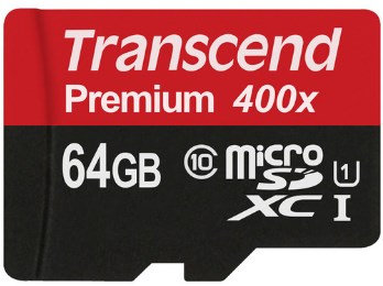 64GB 400x microSDHC UHS-I Premium Memory Card w/microSD Adapter *FREE SHIPPING*