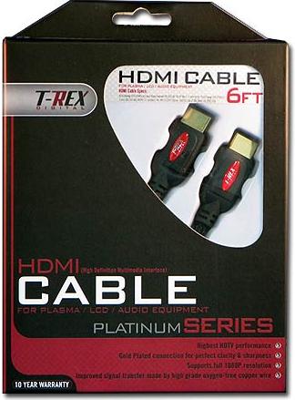 T-REX Premium 1080P 2 Meter HDMI Cable