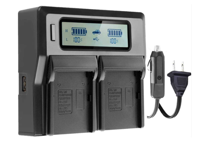 DC-109 DC 10.8V Series Dual-Bay AC/DC LCD Battery Charger for Nikon EN-EL18D *FREE SHIPPING*