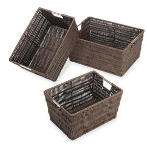 6500-1959 Rattique Baskets, Java, Set of 3 *FREE SHIPPING*