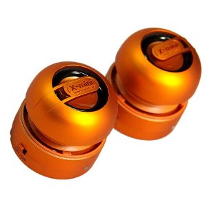 MAX XAM15-OR Portable Capsule Speaker System, Stereo, Orange *FREE SHIPPING*