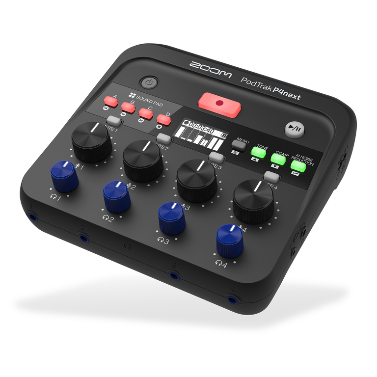 PodTrak P4next Portable Multitrack Podcast Recorder *FREE SHIPPING*