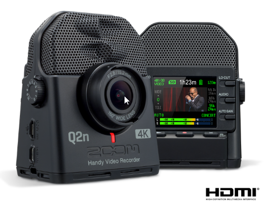Q2n-4K Handy Video Recorder with XY Microphone *FREE SHIPPING*