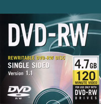 Dvd-Rw 4.7gb Rewritable Disc *FREE SHIPPING*